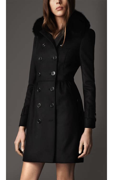 burberry winterjacke damen schwarz|Burberry trench coats for women.